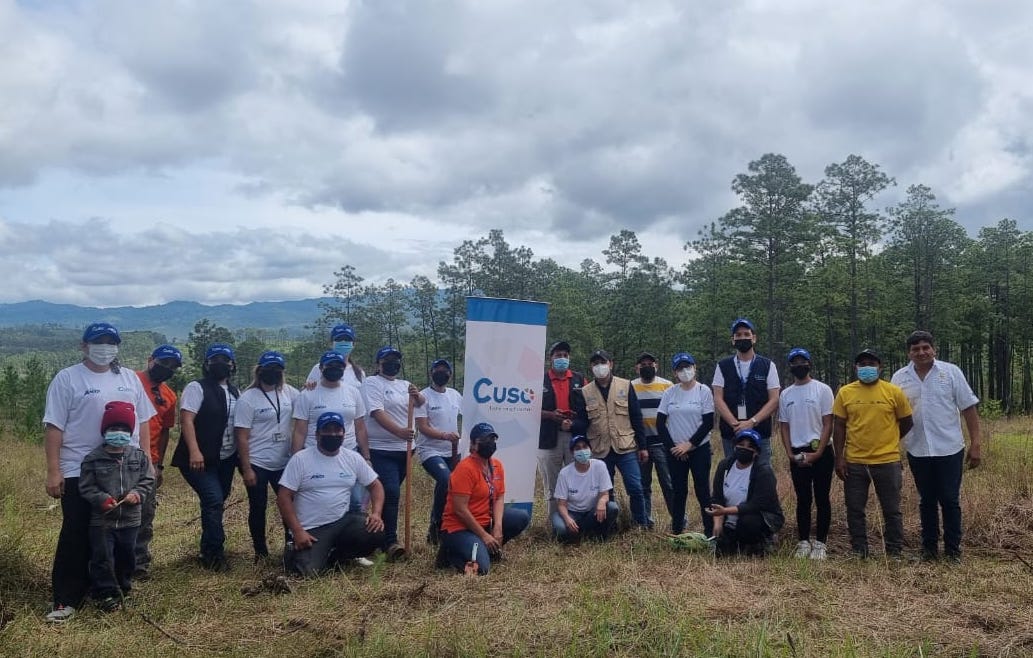 Equipo de ANDI Tegucigalpa y Cuso Internacional en Honduras