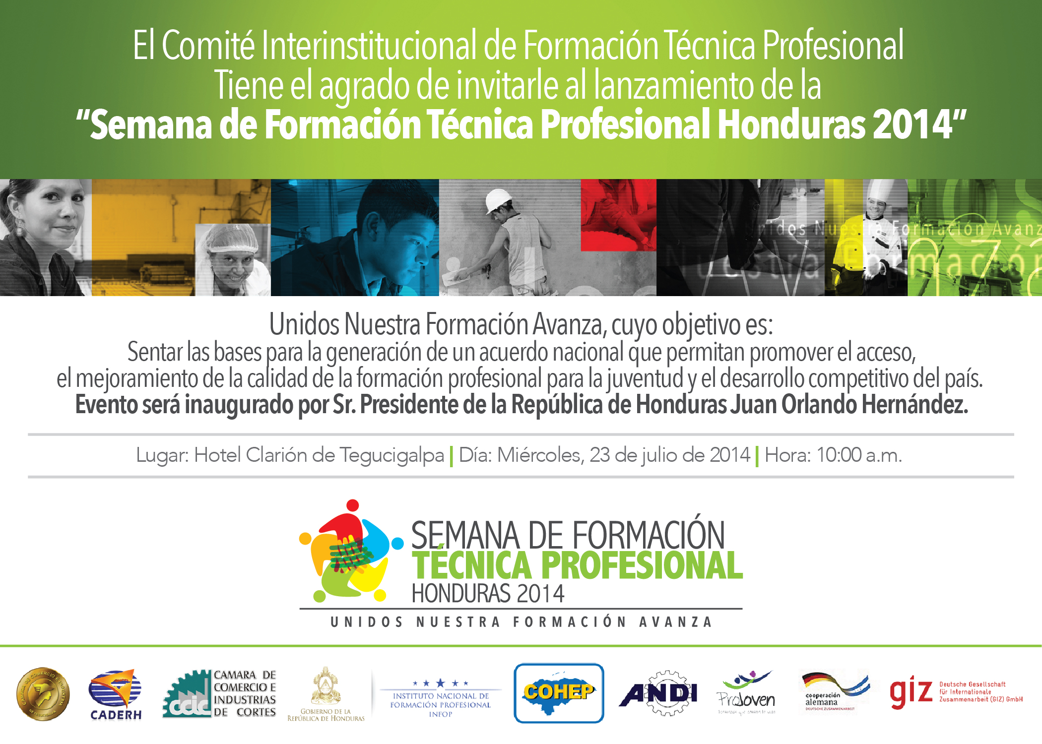 Semana de Formación Técnica Profesional Honduras 2014