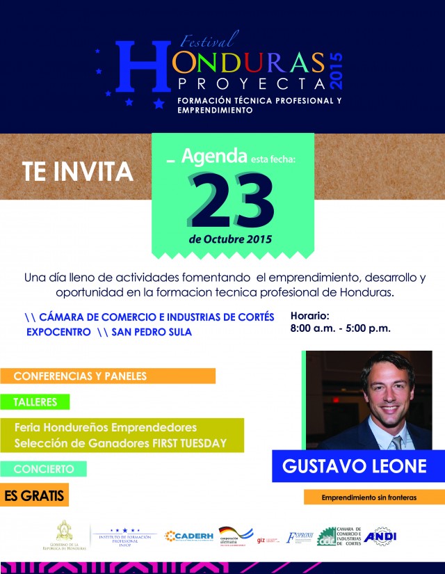 Festival Honduras Proyecta. Formación Técnica Profesional y Emprendimiento.