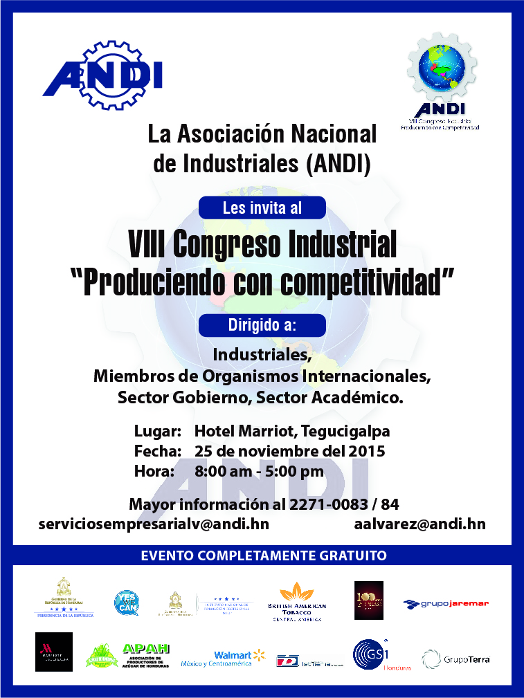 VIII CONGRESO INDUSTRIAL «PRODUCIENDO CON COMPETITIVIDAD»