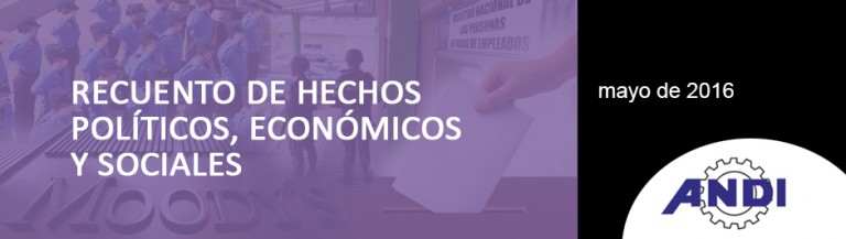 Informe de Hechos Relevantes del mes de mayo de 2016